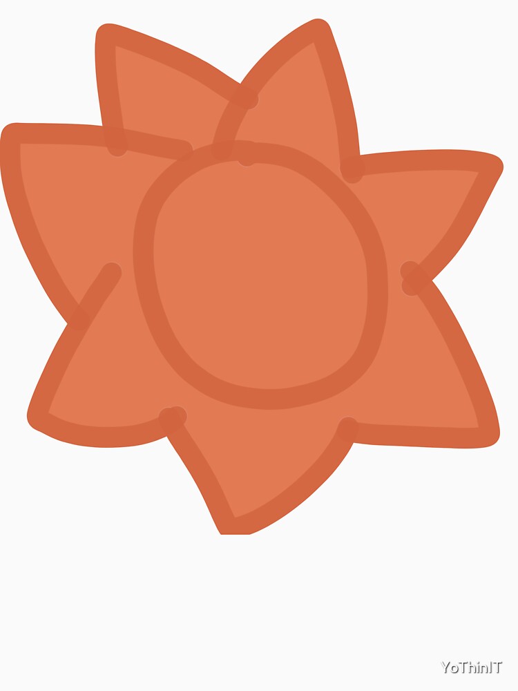 Cute Orange Sun Doodle - Hand Drawn Boho Aesthetic by YoThinIT