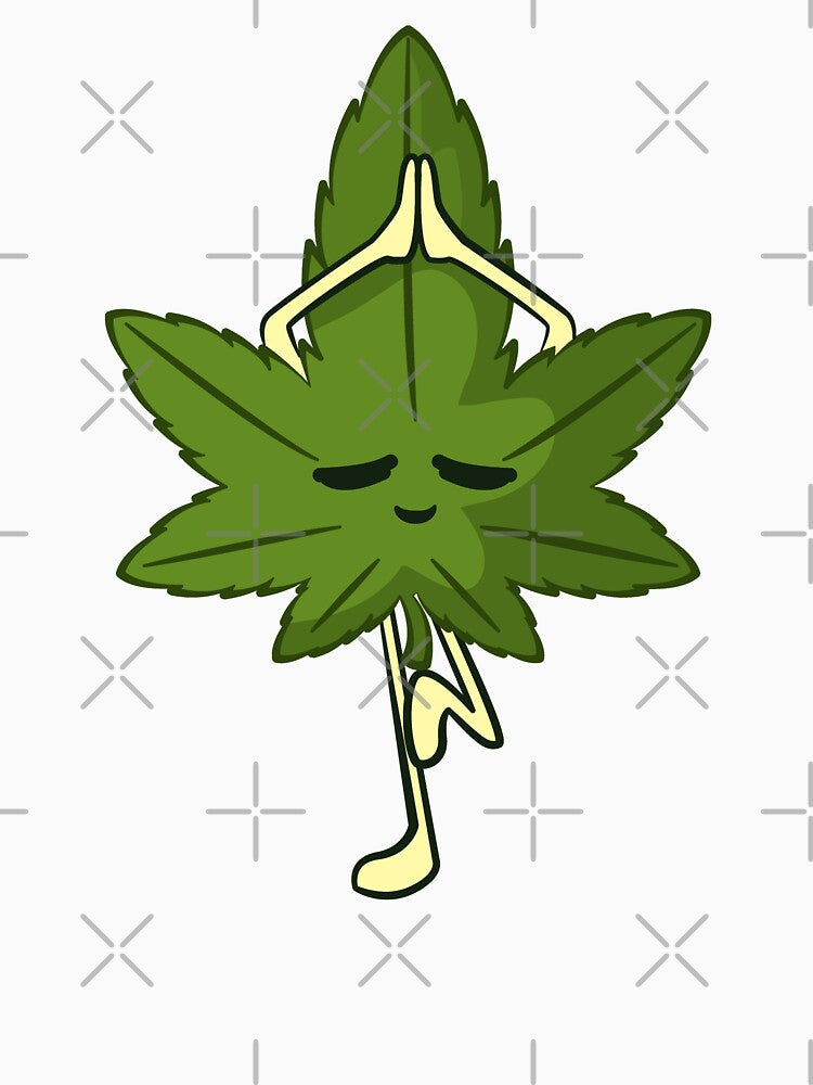 Yoga Marijuana Leaf | Cannabis Leaf | Weed Leaf | 420 by blueshore