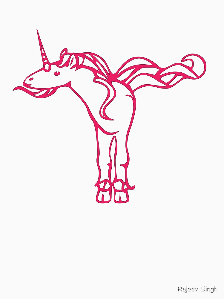 Unicorn Initial Monogram T by Rajeev  Singh