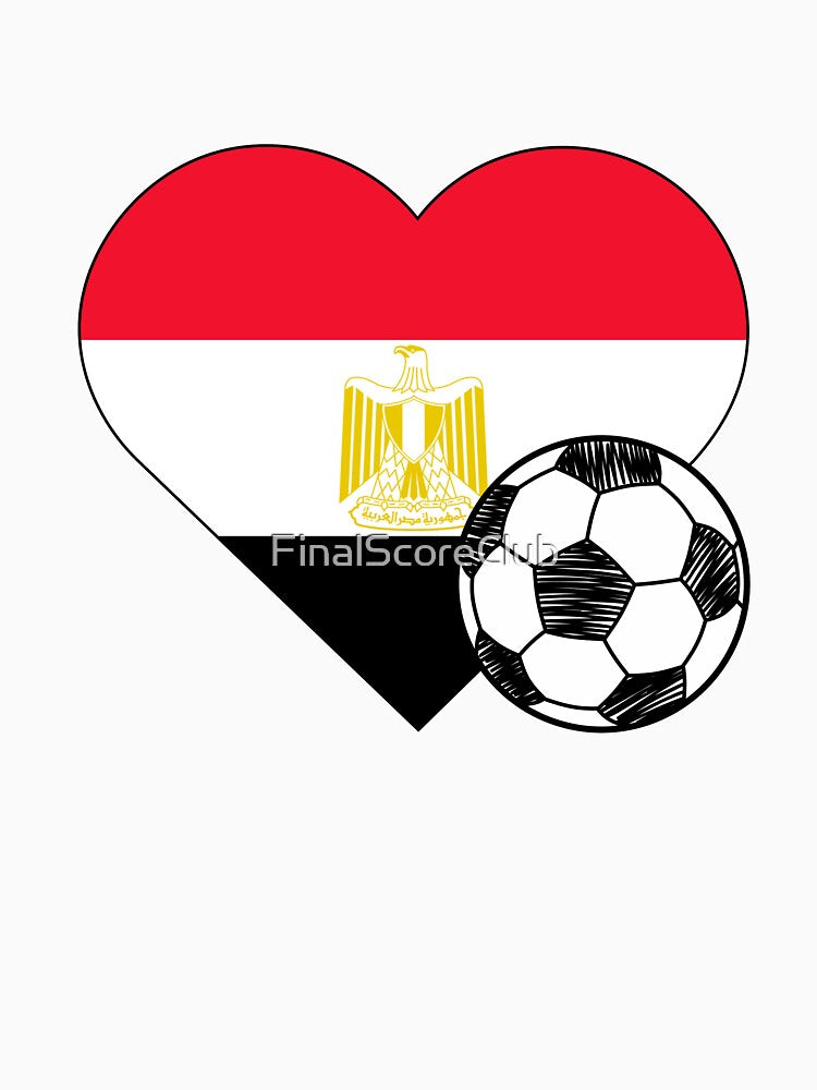 Egypt Soccer Heart Design by FinalScoreClub