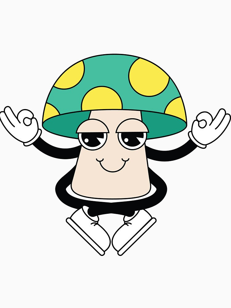 Zen Mushroom Man by PrintPortal