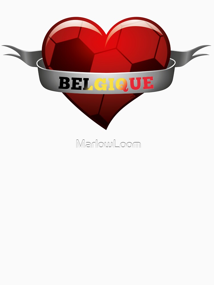 Belgique Belgium soccer heart by MarlowLoom