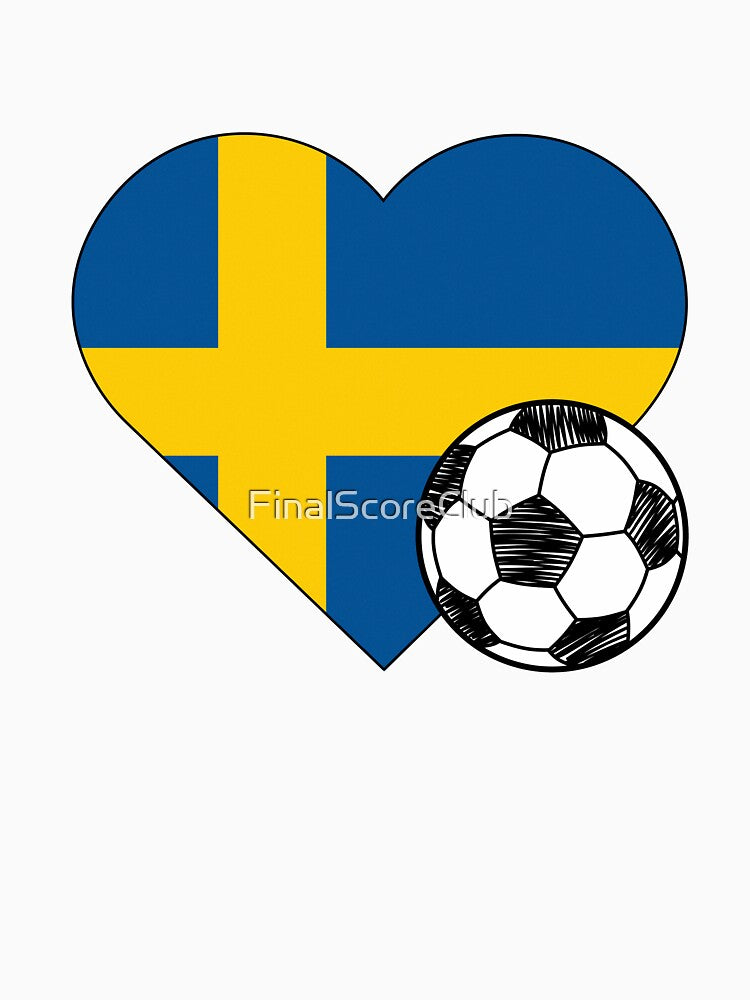 Sweden Soccer Heart Design by FinalScoreClub