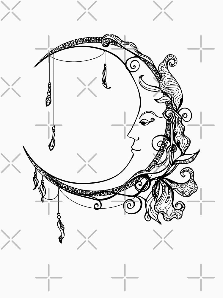 doodle moon by haroulita
