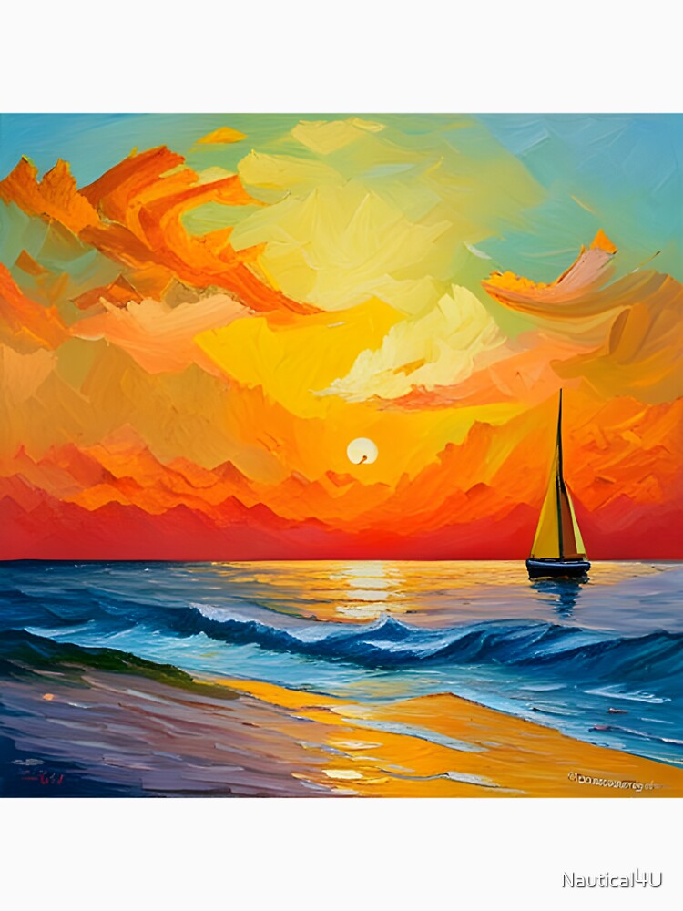 Sailboat Sunset by Nautical4U