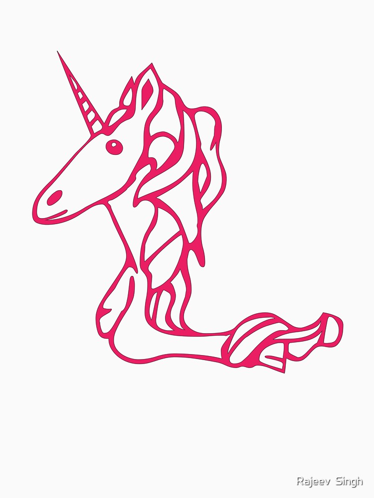 Unicorn Initial Monogram L by Rajeev  Singh