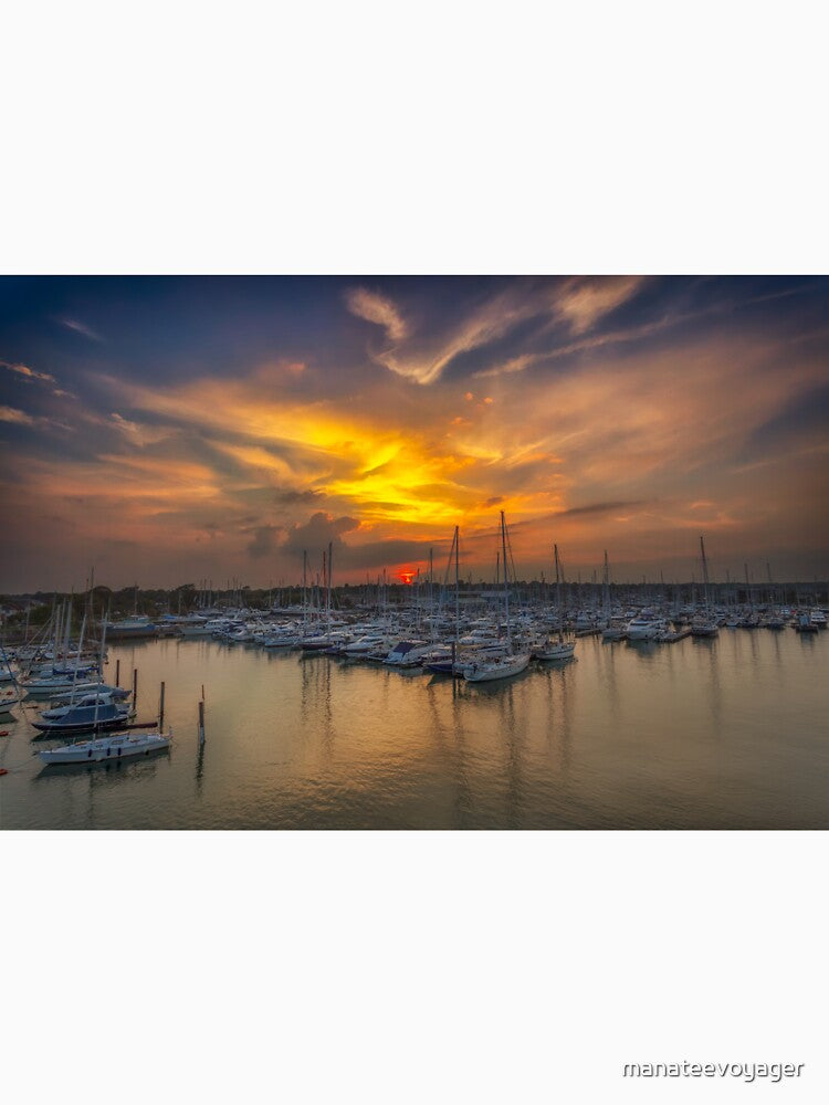 Lymington Yacht Haven Sunset by manateevoyager