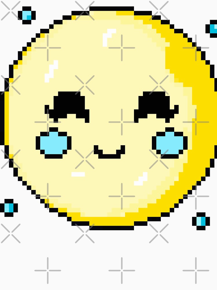Pixel Art Cute Sun Face by Handstand365