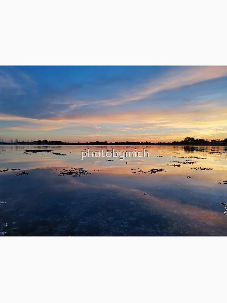 Gorgeous Blue Sunset Reflections by photobymich