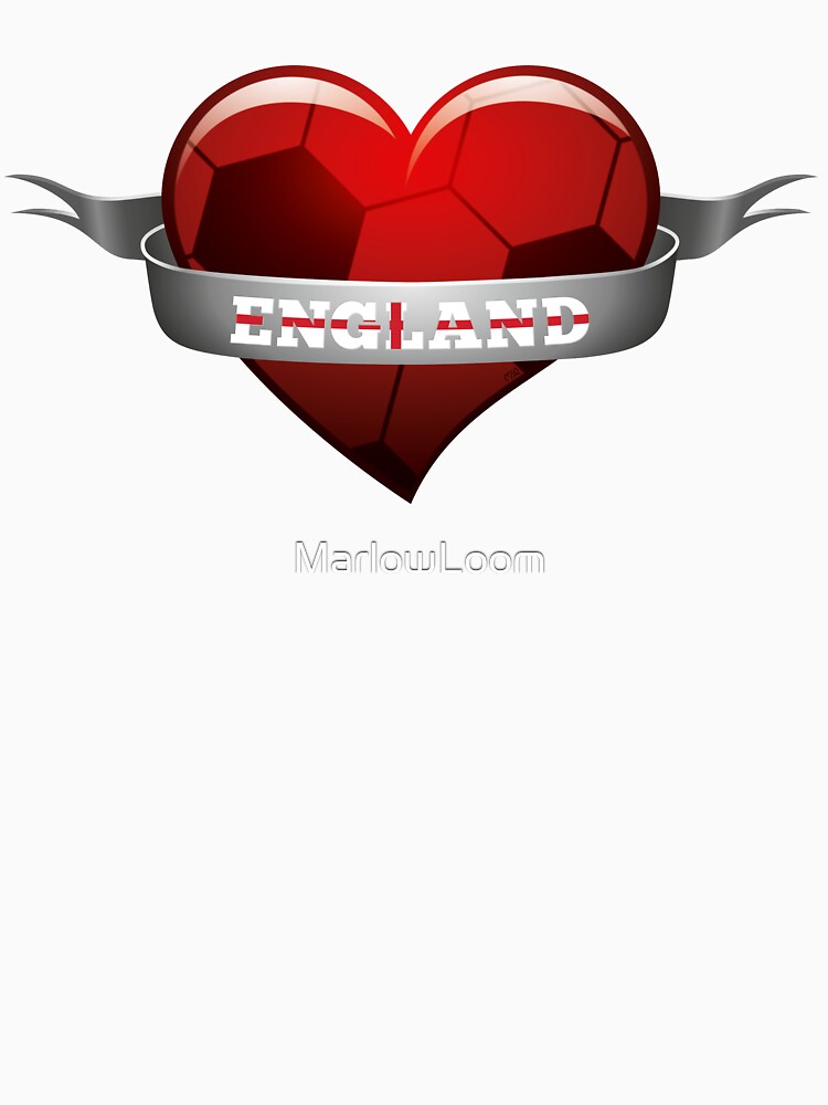 England soccer heart by MarlowLoom