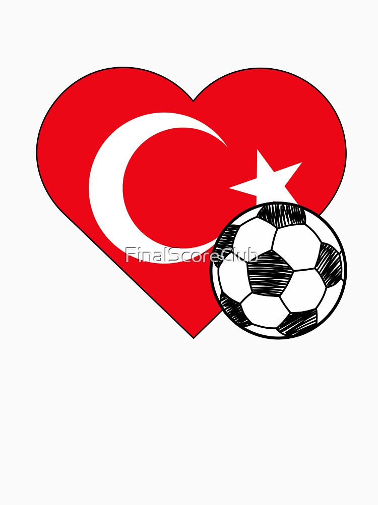Turkey Soccer Heart Design by FinalScoreClub