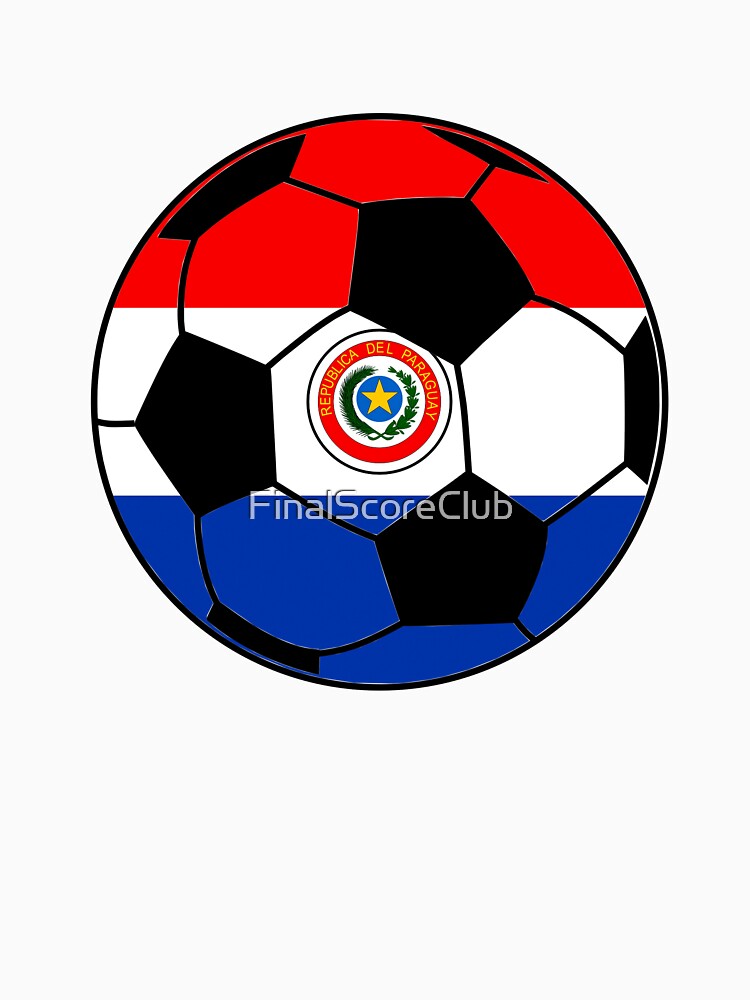 Paraguay Flag Soccer Ball by FinalScoreClub