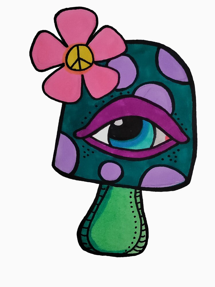 Shy Mushroom Girl by The Morbid Hippie