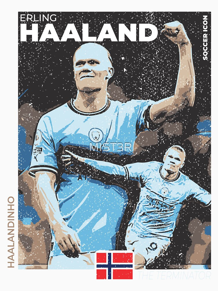 Haaland - Street Art - Soccer Icons by MIST3R