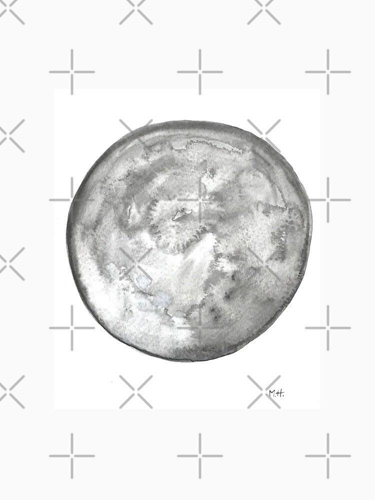 Moon watercolour painting by Monika Howarth
