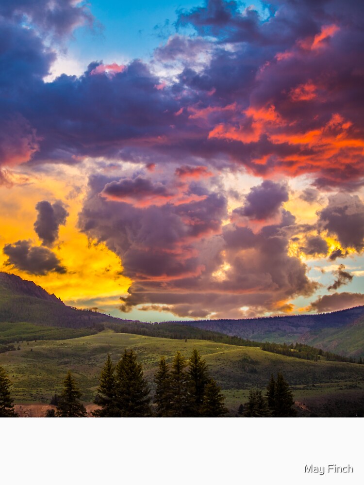 Explosive Sunset by May Finch