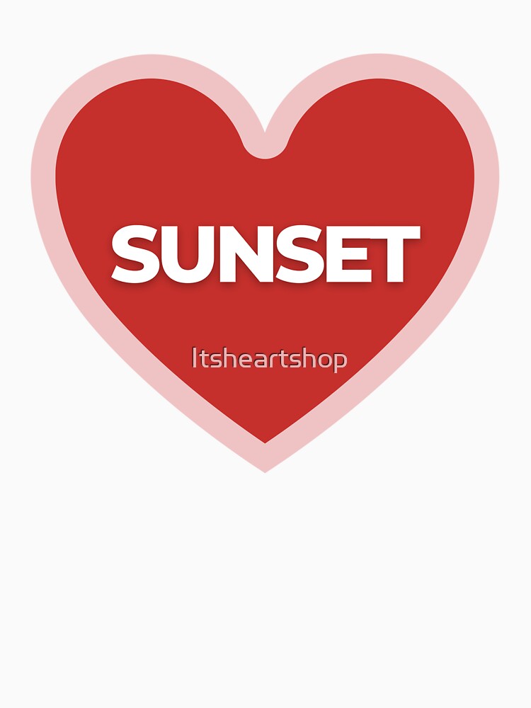 I Heart Sunset by Itsheartshop