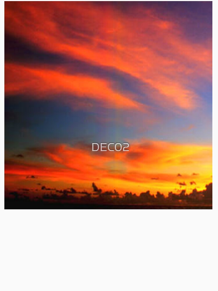 Tahiti South Pacific Sunset Art Photo by DEC02