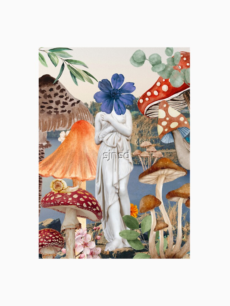 mushroom statue poster by sjnsd