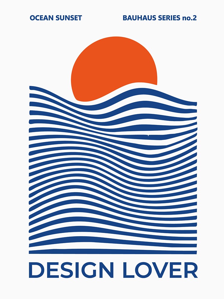 OCEAN SUNSET - BAUHAUS SERIES by AuraWoodDesign