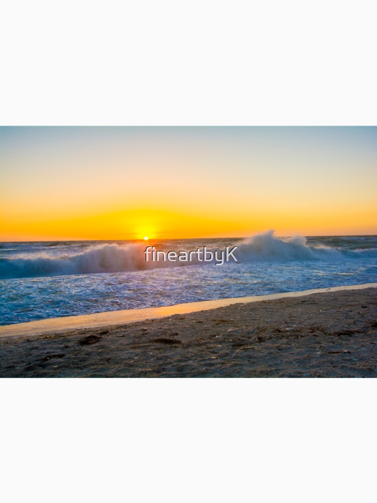 ocean waves sunset by fineartbyK