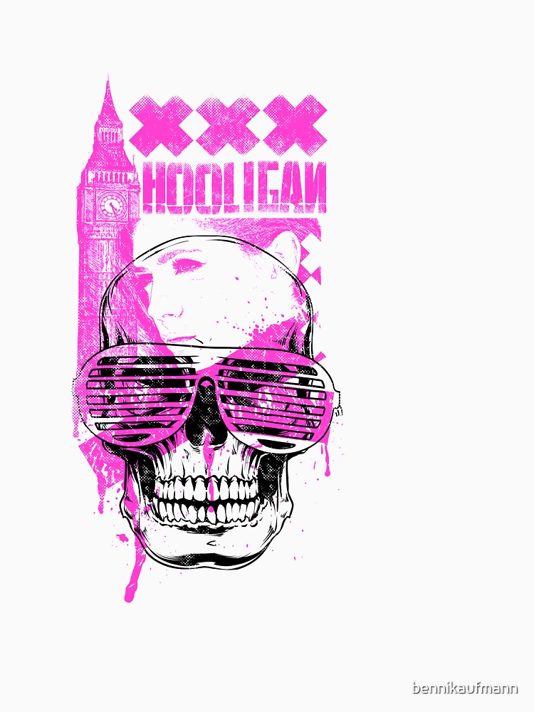 Hooligan Skull Shirt UK by bennikaufmann
