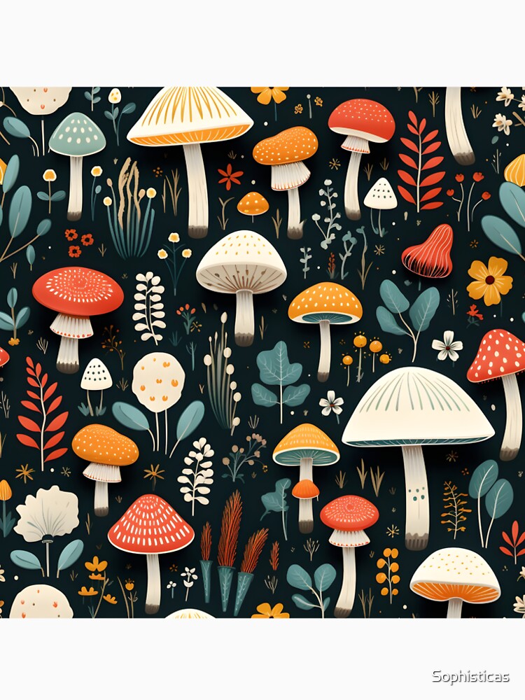 Cottagecore Mushroom | Goblincore Mushroom | Mushroom Design by Sophisticas