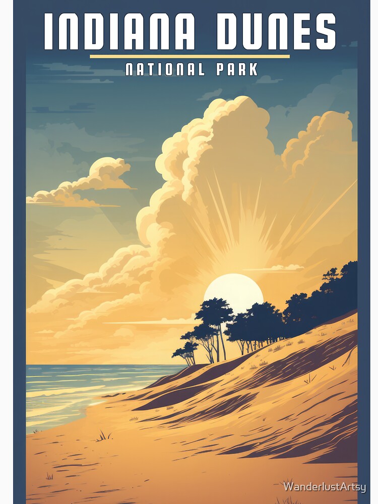 Indiana Dunes Sunset National Park by WanderlustArtsy
