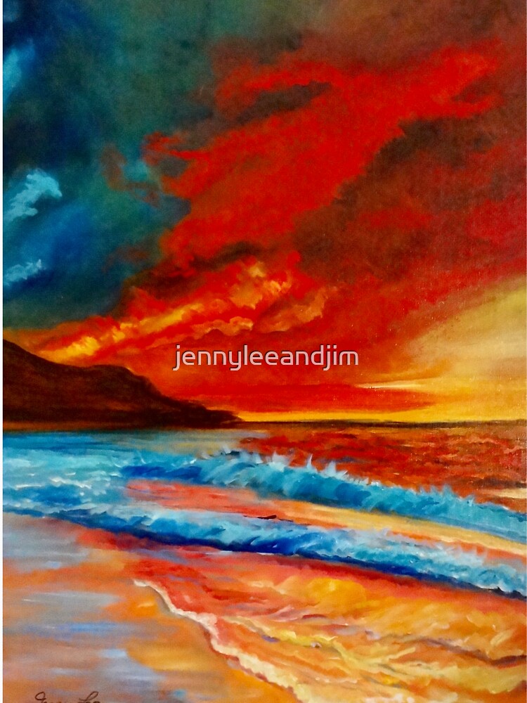 Brilliant Hawaiian Sunset by jennyleeandjim