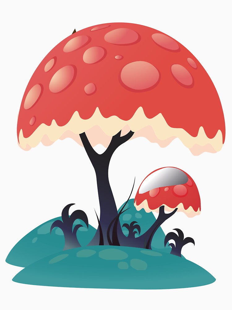 red mushroom cartoon design by Richstd