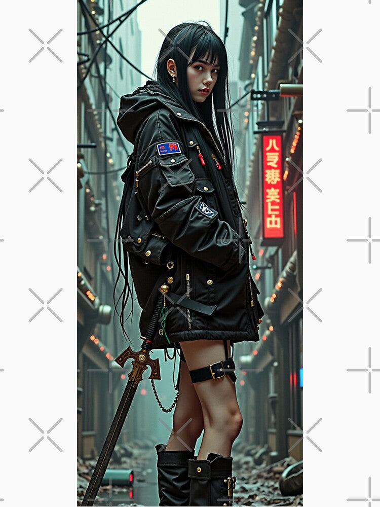 Urban warrior II | Cyberpunk Themed Warrior Girl Design by Shamrocx