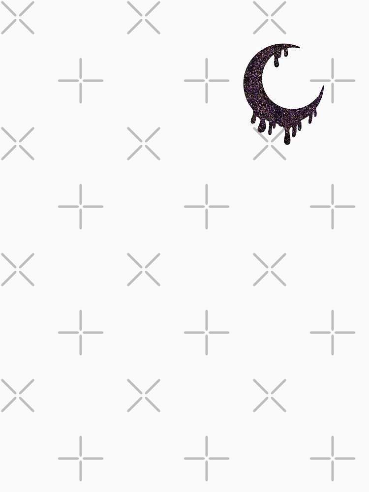 Pretty Crescent Sparkly Dripping Moon Graphic by elladreambear