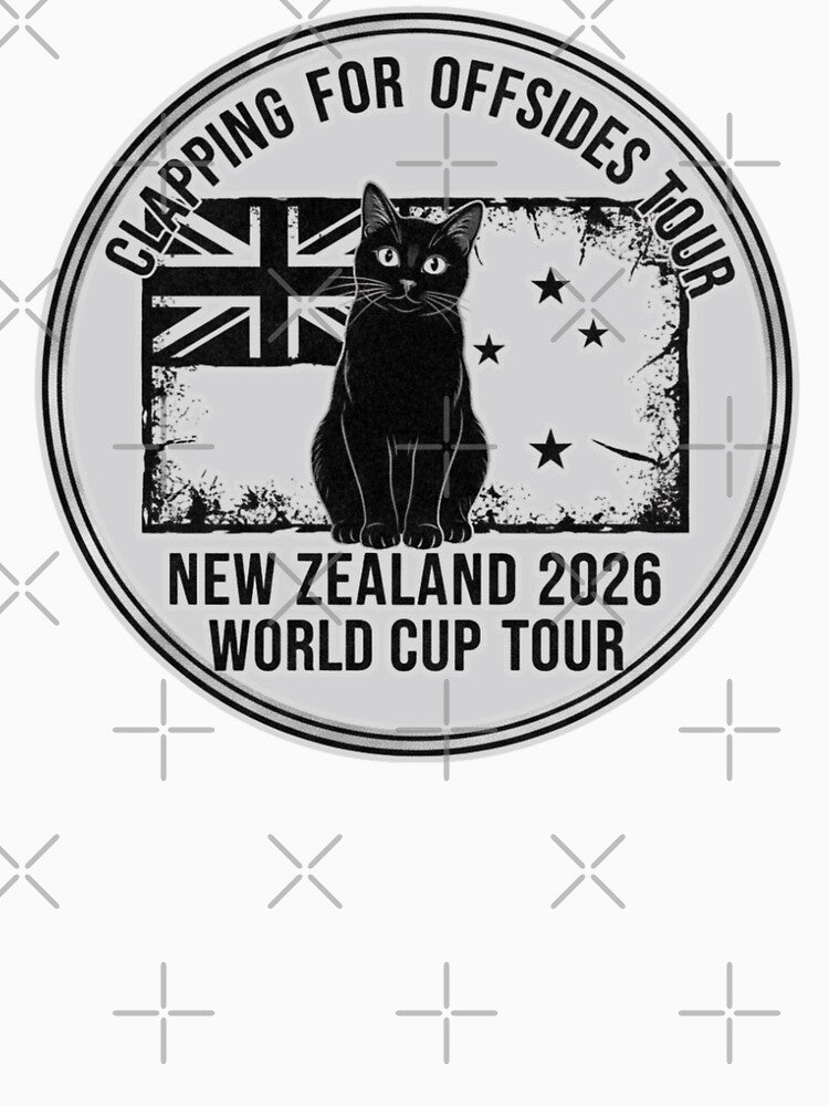 Clapping for Offsides Tour — New Zealand Rock World Cup Shirt by catastrocat