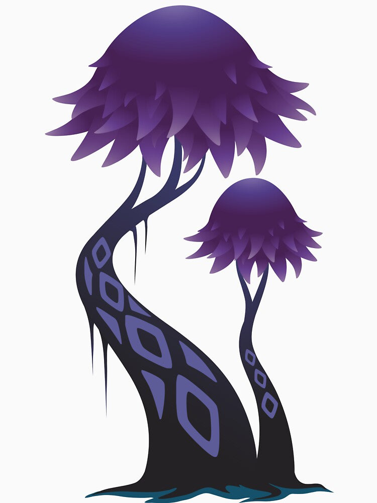 purple mushroom cartoon illustration design by Richstd