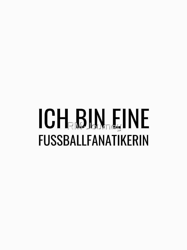 "Ich bin eine Fußballfanatikerin" Soccer Typography Design by RM-Journey