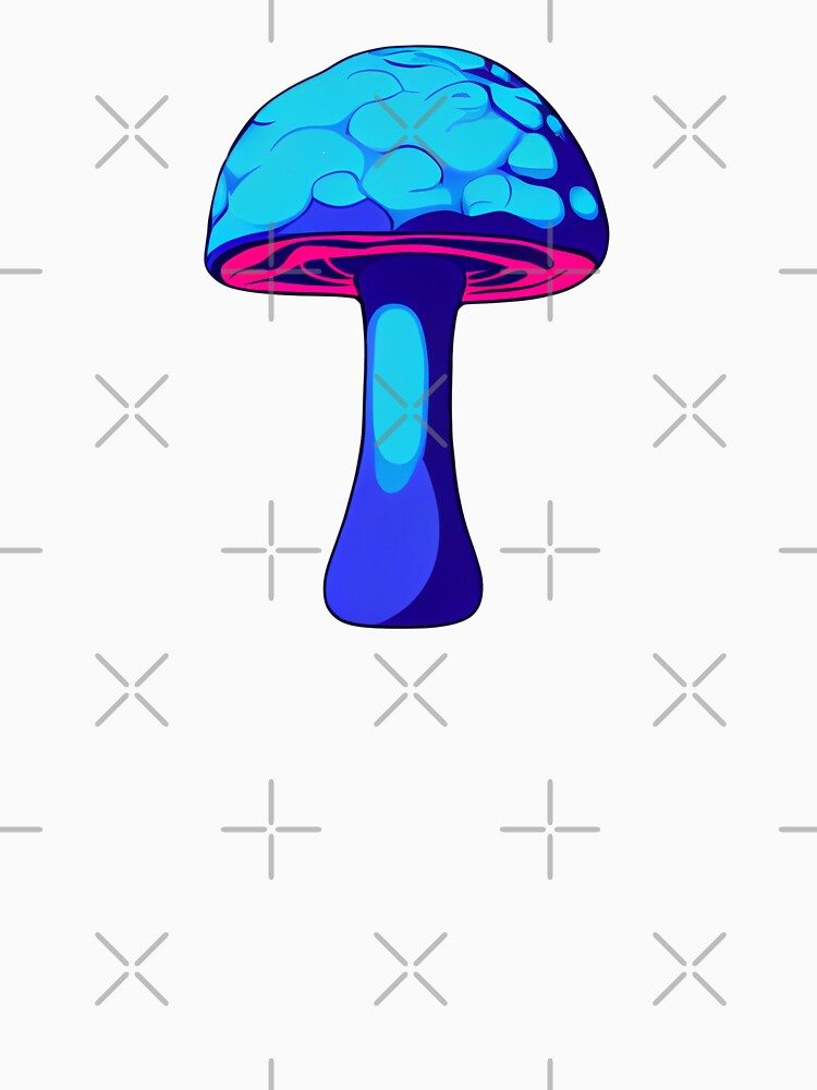 Blue Psychedelic Mushroom by mzchu