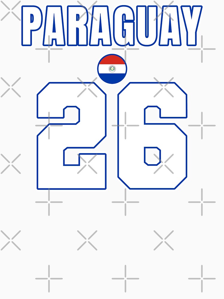 Paraguay 26 Football Shirt Style Design – Paraguay National Team Apparel by The Hairy Melon