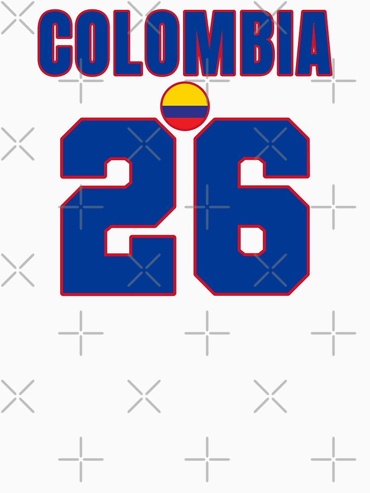 Colombia 26 Football Shirt Style Design – Colombia National Team Apparel by The Hairy Melon