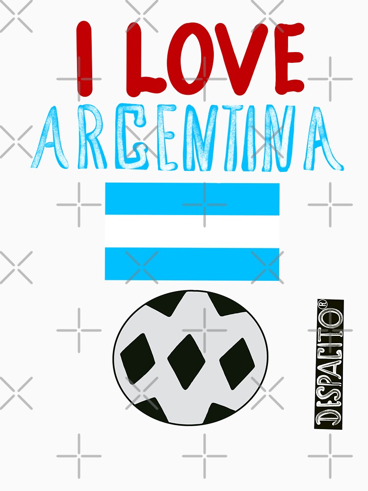 Despacito® I Love Argentina Flag Soccer Ball Futbol by DespacitoBrand