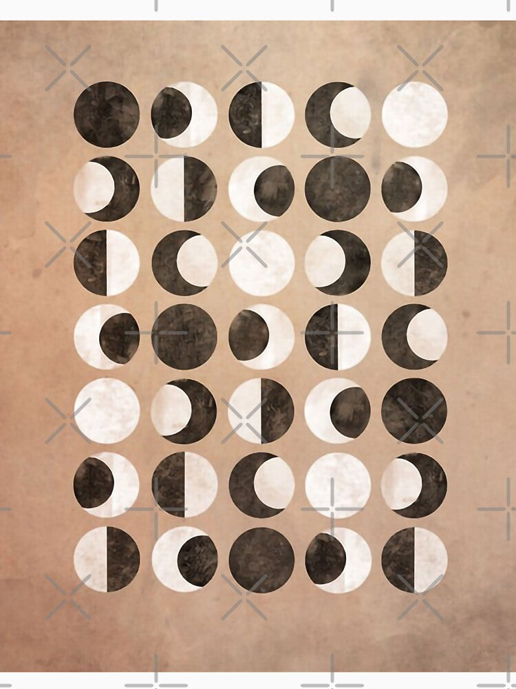 Moon Print, Moon Phases, Moon Wall Print, Moon Poster, Moon Prints, Moon Wall Art, Moon Phases Print, Moon Phases Poster, La Lune by Sadokartista