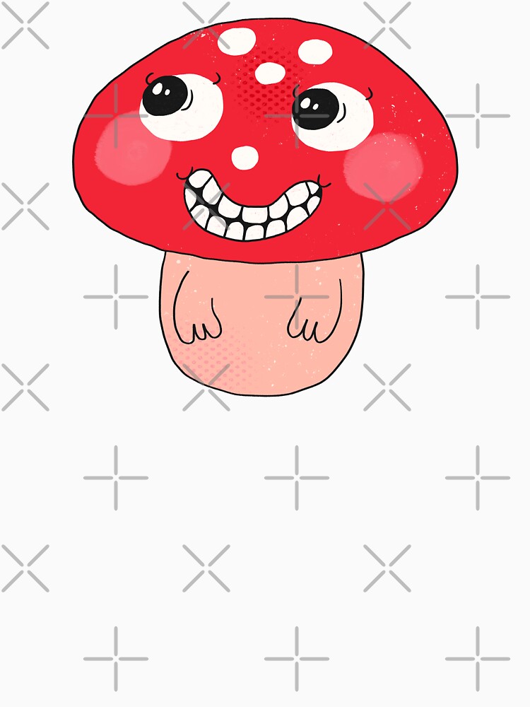 Naughty Spotty the Funny Toadstool (Apricot) by yellowflowerhut
