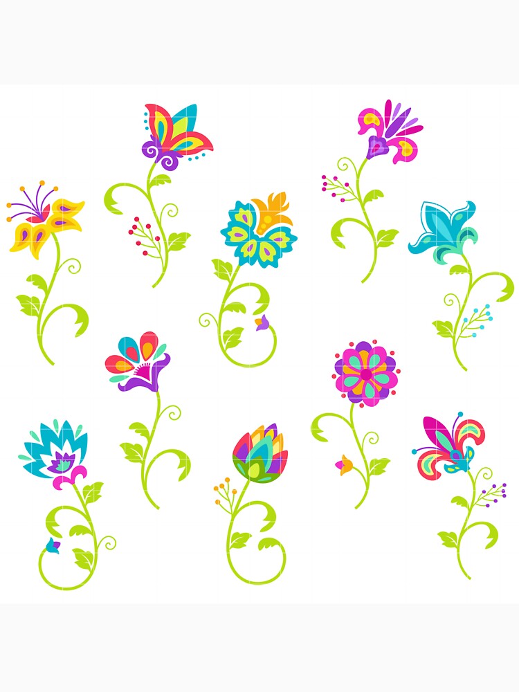 Pretty Multicolored Flowers by cindyfordyce