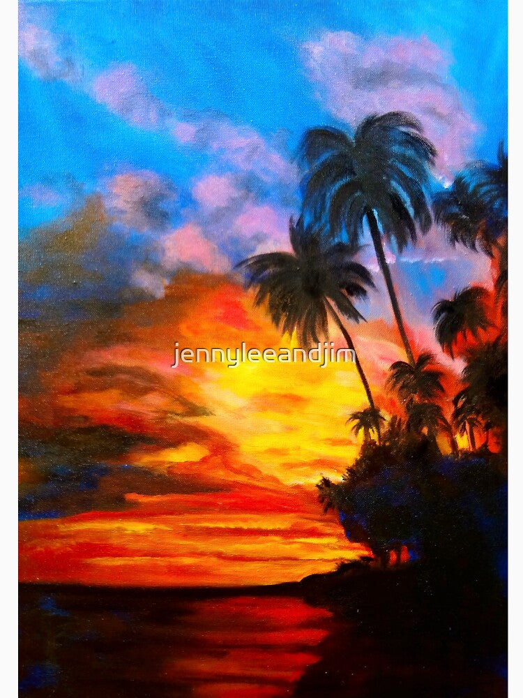Brilliant Island Sunset by jennyleeandjim