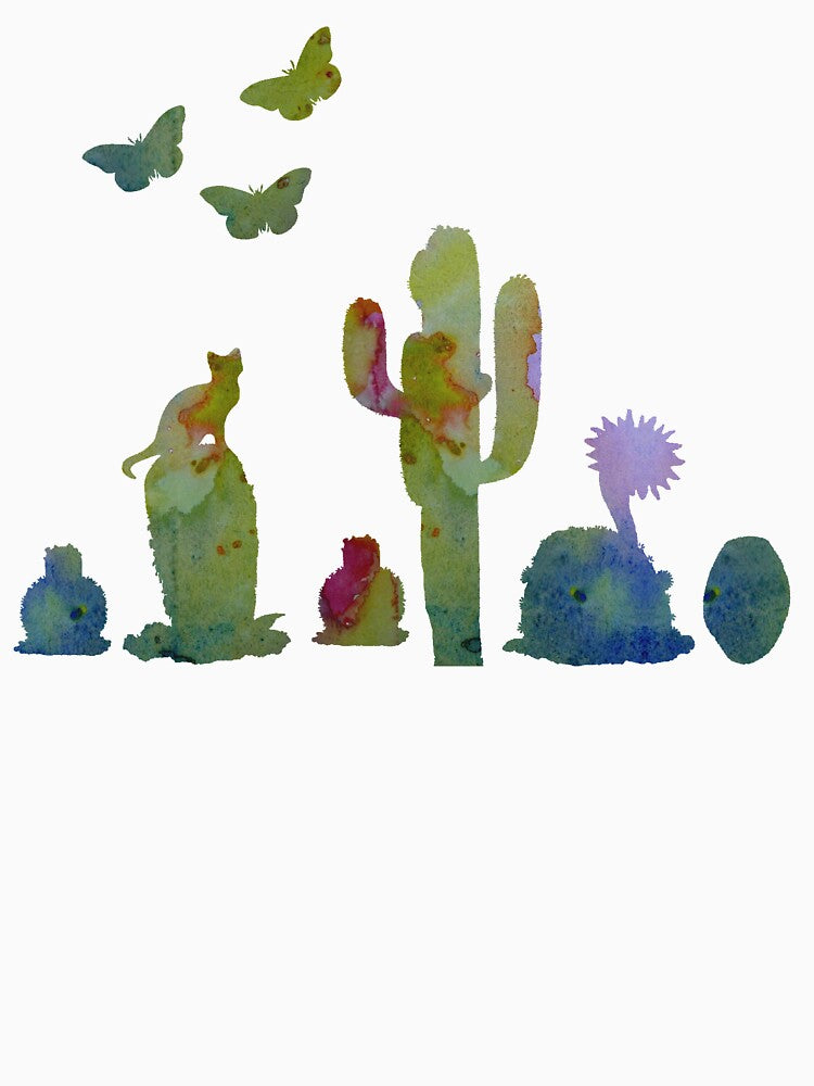 Water colour cacti art by TheJollyMarten