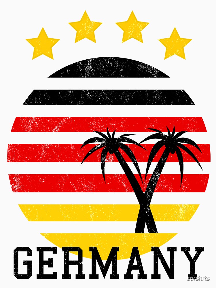 Germany Soccer Team Vintage Sunset Fanshirt by sprshrts