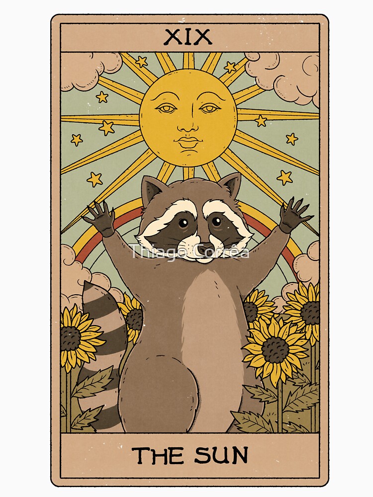 The Sun - Raccoons Tarot by Thiago Corrêa
