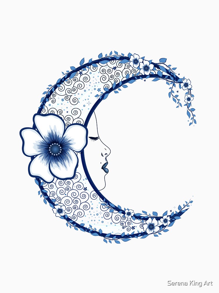 Crescent Flower Moon by serenaking