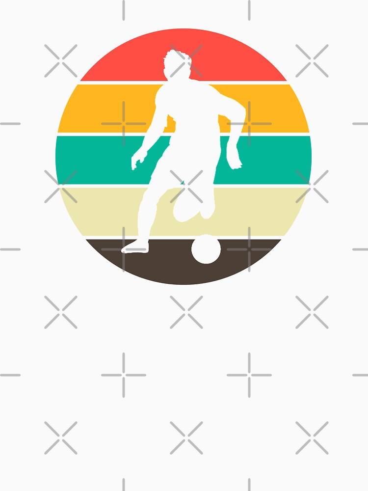 Soccer Player Silhouet Whitin Vintage Sunset by Web CreationsNL