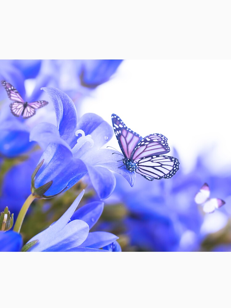 Pretty Blue Floral Merchandise by cindyfordyce