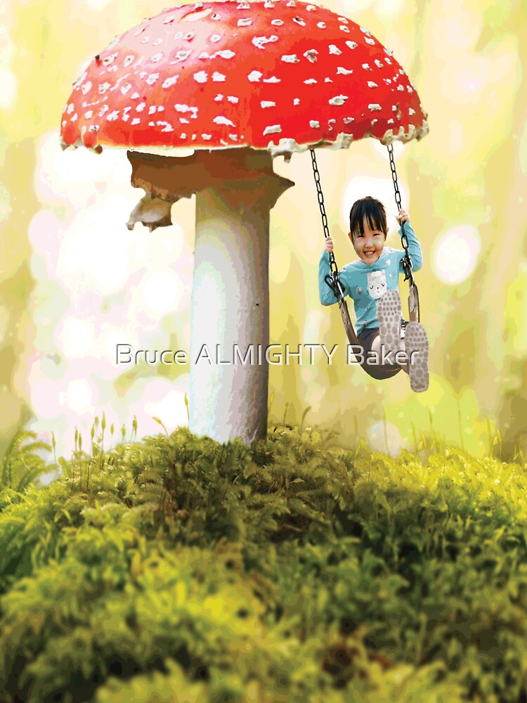 MUSHROOM Pop Art by Bruce ALMIGHTY Baker